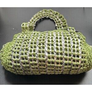 Chic Handbag Handmade from a combination of yarn and recycled can tabs